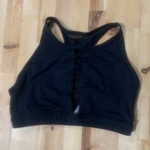 Born Primitive black knotted up sports bra